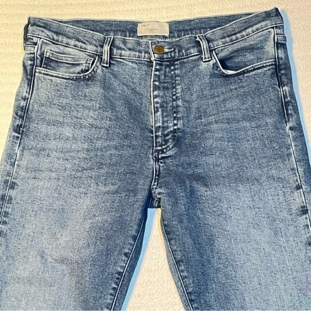 Triarchy V High‎ Rise Straight Leg Blue Jean Women 34x30.5" Zip 5 Pocket - Picture 4 of 16